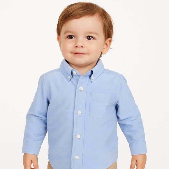 The Childrens Place Boys Light Blue Dress Shirt Size 2T - Picture 1 of 6
